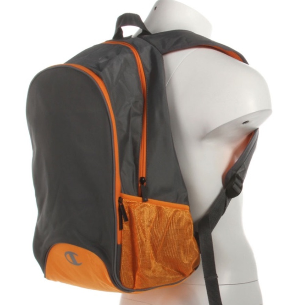 Champion Capital Backpack gray & Orange brand new!